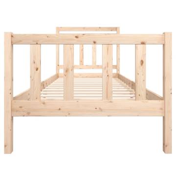 Single Solid Wood Bed Frame 90x190 cm - Stylish & Durable