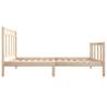 Single Solid Wood Bed Frame 90x190 cm - Stylish & Durable