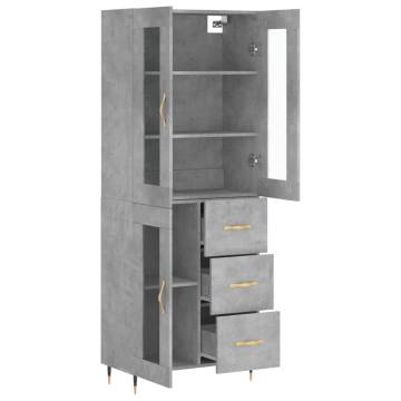 Highboard Concrete Grey - Stylish Storage Solution | HipoMarket