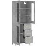 Highboard Concrete Grey - Stylish Storage Solution | HipoMarket