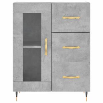 Highboard Concrete Grey - Stylish Storage Solution | HipoMarket