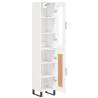 Stylish Highboard White 34.5x34x180 cm | HipoMarket