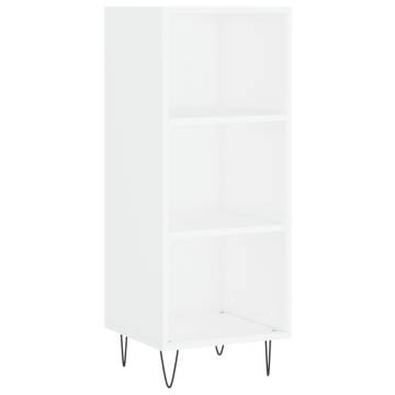 Highboard High Gloss White - Elegance in Engineered Wood