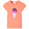 Kids' T-shirt Neon Orange 128 Colour orange Size 128 (7-8y) 