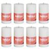 Bolsius Rustic Pillar Candles Shine 8 pcs 100x50 mm Soft Pearl Colour soft pearl Size 100 x 50 mm Quantity in Package 8 