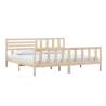 Solid Wood Bed Frame 200x200 cm - Timeless Design