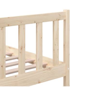 Solid Wood Bed Frame 200x200 cm - Timeless Design