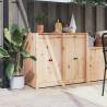 Outdoor Kitchen Doors 2 pcs 50x9x82 cm Solid Wood Pine Colour natural pine Quantity in Package 2 