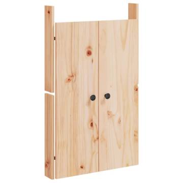 Elegant Outdoor Kitchen Doors - Solid Pine Wood (2 pcs)