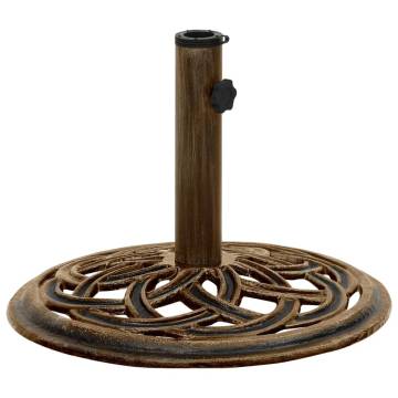 Bronze Umbrella Base 44x44x31 cm - Sturdy Cast Iron Support