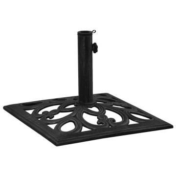 Sturdy Black Umbrella Base - 47x47x33 cm Cast Iron