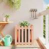 Garden Planter with Fence Design 60x60x60 cm - Hipomarket