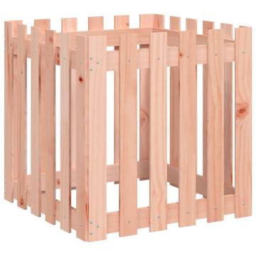 Garden Planter with Fence Design 60x60x60 cm - Hipomarket