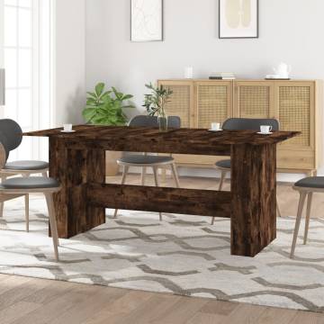 Stylish Smoked Oak Dining Table - 180x90 cm | Hipo Market