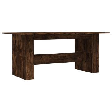 Stylish Smoked Oak Dining Table - 180x90 cm | Hipo Market