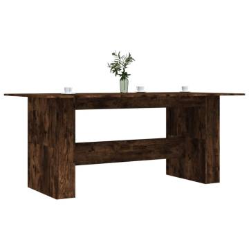 Stylish Smoked Oak Dining Table - 180x90 cm | Hipo Market