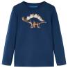 Kids' T-shirt with Long Sleeves Navy Blue 140 Colour navy blue Size 140 (9-10y) 