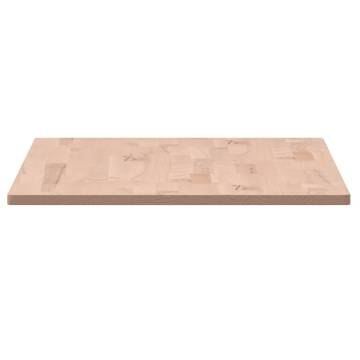 Rectangular Solid Wood Beech Table Top 80x40 cm - HipoMarket