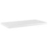 Bookshelf Boards 8 pcs High Gloss White - Stylish Storage