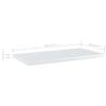 Bookshelf Boards 8 pcs High Gloss White - Stylish Storage