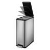 EKO Pedal Bin Ecoslim 2x20 L Matte Silver - Stylish Waste Solution