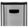 EKO Pedal Bin Ecoslim 2x20 L Matte Silver - Stylish Waste Solution