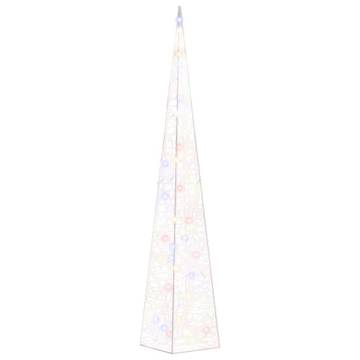 Acrylic Decorative LED Light Cone - Multicolour 90 cm