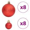 Christmas Baubles 100 pcs in Gold & Wine Red - 3/4/6 cm