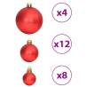 Christmas Baubles 100 pcs in Gold & Wine Red - 3/4/6 cm