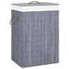 Bamboo Laundry Basket Grey Colour grey Size 40 x 30 x 60 cm Quantity in Package 1 