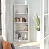 4-Tier Book Cabinet White 60x24x142 cm Engineered Wood Colour white Size 60 x 24 x 142 cm Quantity in Package 1 