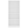 4-Tier White Book Cabinet - Modern Design | Hipo Market