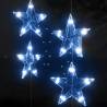 LED Star Curtain Fairy Lights 200 LEDs - Blue 8 Functions