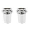 Gastronorm Containers 8 pcs GN 1/6 200 mm Stainless Steel Size 176 x 162 x 200 mm 