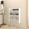 Wall Shoe Cabinet White 80x18x90 cm Engineered Wood Colour white Quantity in Package 1 Height 90 cm Width 80 cm 