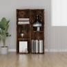 Book Cabinet/Sideboard Smoked Oak 50x25x80 cm Engineered Wood Colour smoked oak Quantity in Package 1 