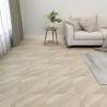 Self-Adhesive PVC Flooring Planks - 55 pcs Beige Striped