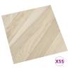 Self-Adhesive PVC Flooring Planks - 55 pcs Beige Striped