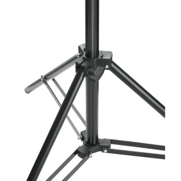 Telescopic Background Support System with White Backdrop