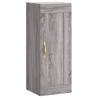 Elegant Highboard Grey Sonoma | 34.5x34x180cm | HipoMarket