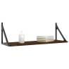 Wall Shelves 2 pcs Brown Oak - Stylish & Practical Storage