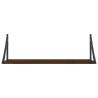 Wall Shelves 2 pcs Brown Oak - Stylish & Practical Storage