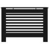 Stylish Black Radiator Cover 112x19x81.5 cm MDF - HipoMarket