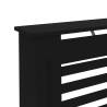 Stylish Black Radiator Cover 112x19x81.5 cm MDF - HipoMarket