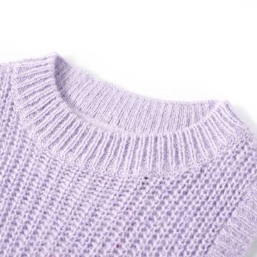 Kids' Light Lilac Sweater Vest | Size 128 for Ages 7-8