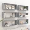 Wall Cube Shelf 6 pcs Concrete Grey 60x15x23 cm Engineered Wood Colour concrete grey Size 60 x 15 x 23 cm Quantity in Package 6 Number of Pieces 1 