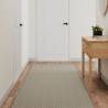 Carpet Runner Sisal Look Silver 80x300 cm Colour silver Size 80 x 300 cm 