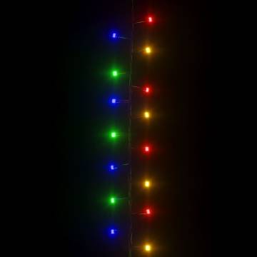 Compact LED String with 400 Multicolour Lights - 13m PVC