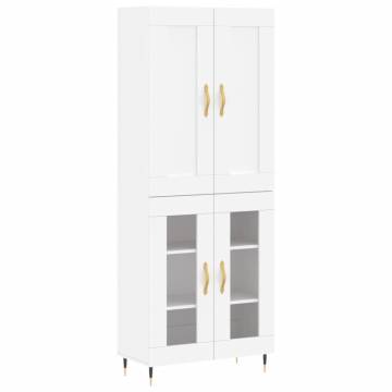 Highboard White 69.5x34x180 cm - Stylish & Durable Storage