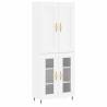 Highboard White 69.5x34x180 cm - Stylish & Durable Storage